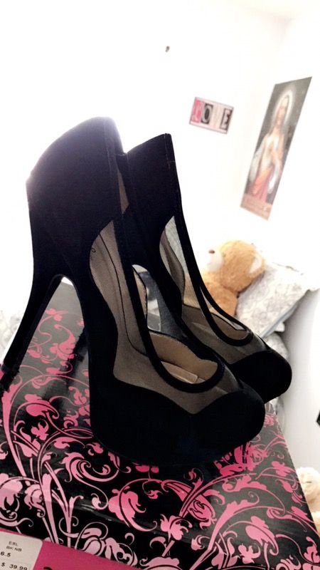 Black heels