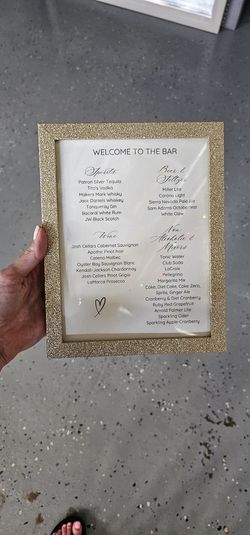 Gold Sparkle Frame (8 Available)