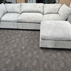 Big Deep Grey Cloud Style Sectional