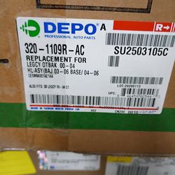 2004-06 legacy /outback right side headlamp composite