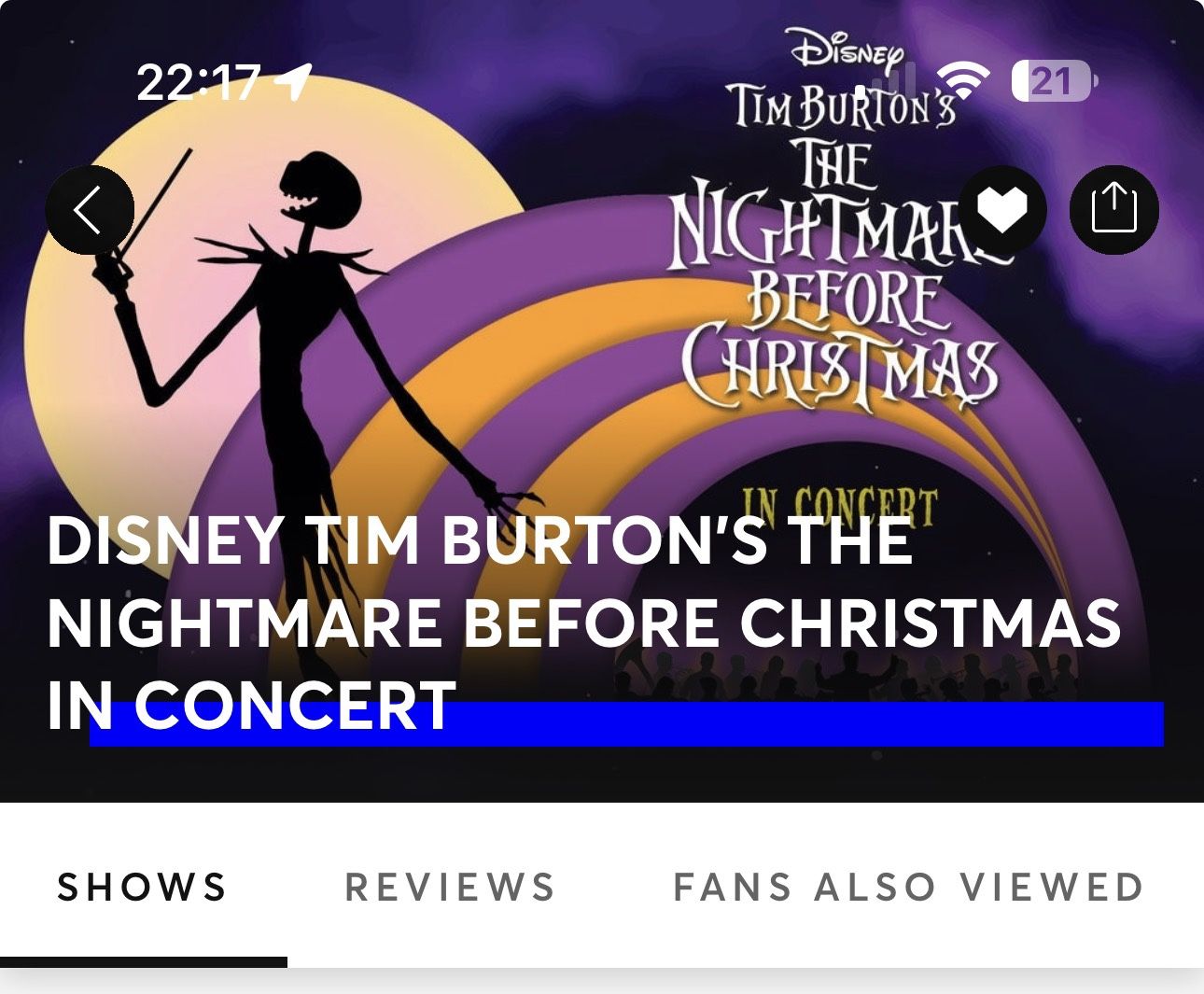 Nightmare Before Christmas Concert