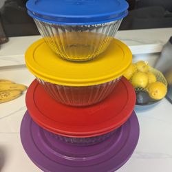 Pyrex Mixing Bowl Set With Lids