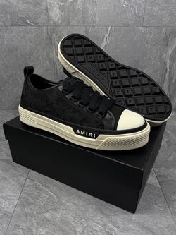 AMIRI Shoes Black Star Court Low Top Sneakers