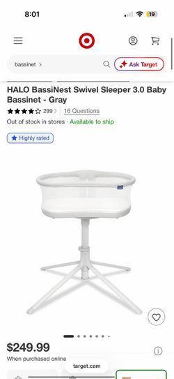 Halo Bassinet Swivel Baby Sleeper