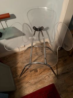 Vintage 1970s Lucite Cradle Chair