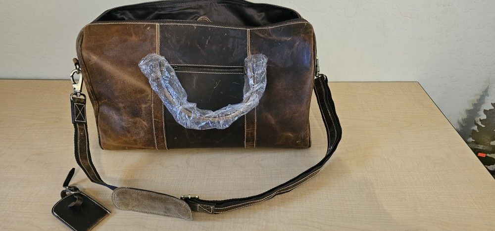 Komal Vintage Genuine Leather Travel Bag