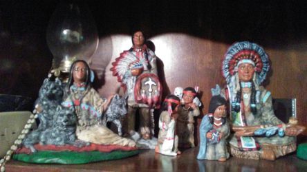 Native American statues figurines