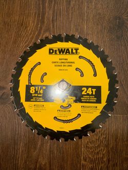 DeWalt 8-1/4" 24T Ripping Circular Saw Blade