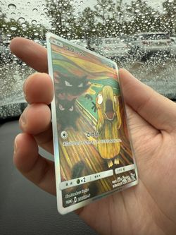 pokemon card zapdos ex 2018 POKEMON JAPANESE MUNCH A RETROSPECTIVE SCREAM EEVEE POSTCARD PSA –  lowpopping main image 1