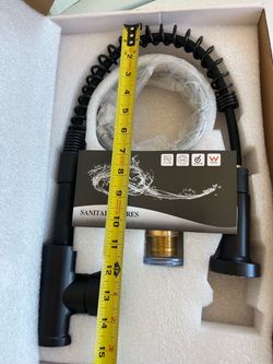 Matte Black Pull-Down Kitchen Faucet “No instructions”