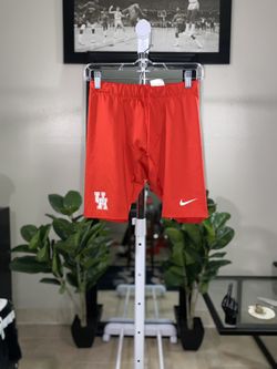 Official University Of Houston Cougars Red Nike Athletic Compression Shorts