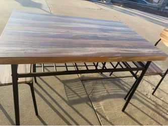 Dinning table bench 2 chairs