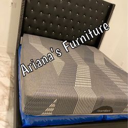 New Black Faux Leather King Size 