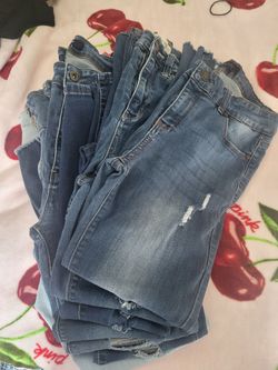 7 Pairs of Size 13 Skinny Jeans $15
