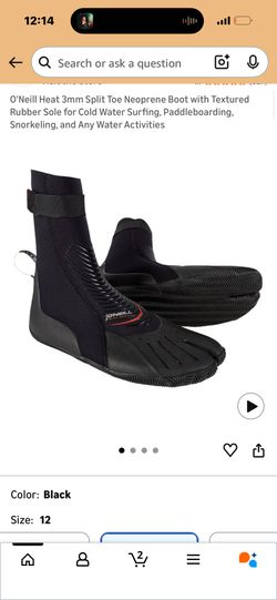 O'Neill Heat 3mm Split Toe Neoprene Boot with Textured