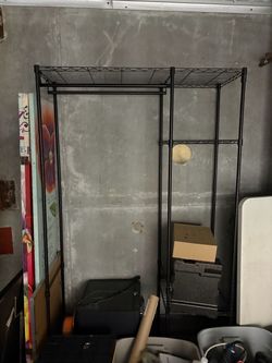 Hanging Rack with shelves
