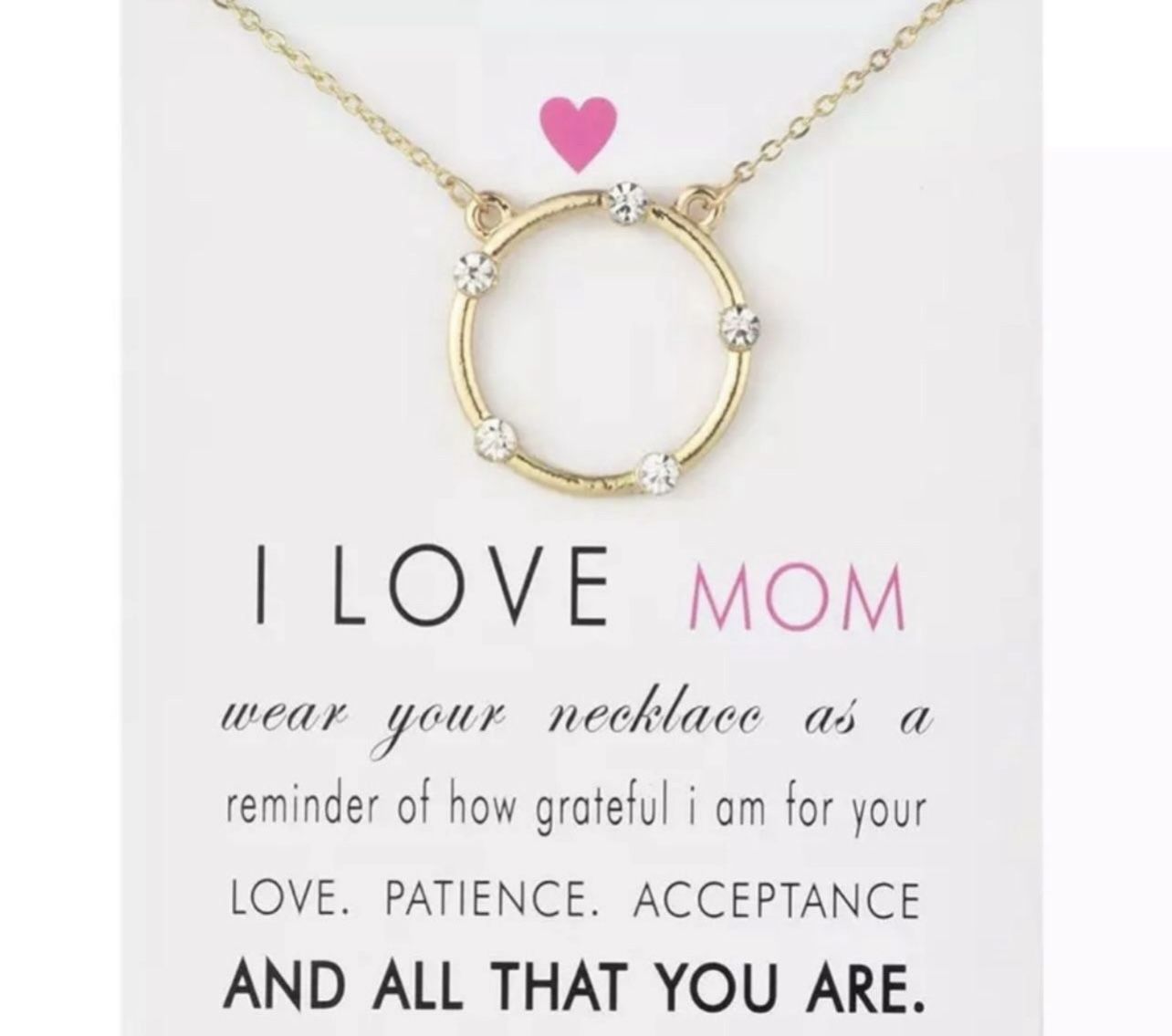 NEW Women’s Girl’s Gold Necklace Jewelry Gift Other listings: engagement band Diamond princess ring bridesmaids wedding party Christmas Father’s Day g