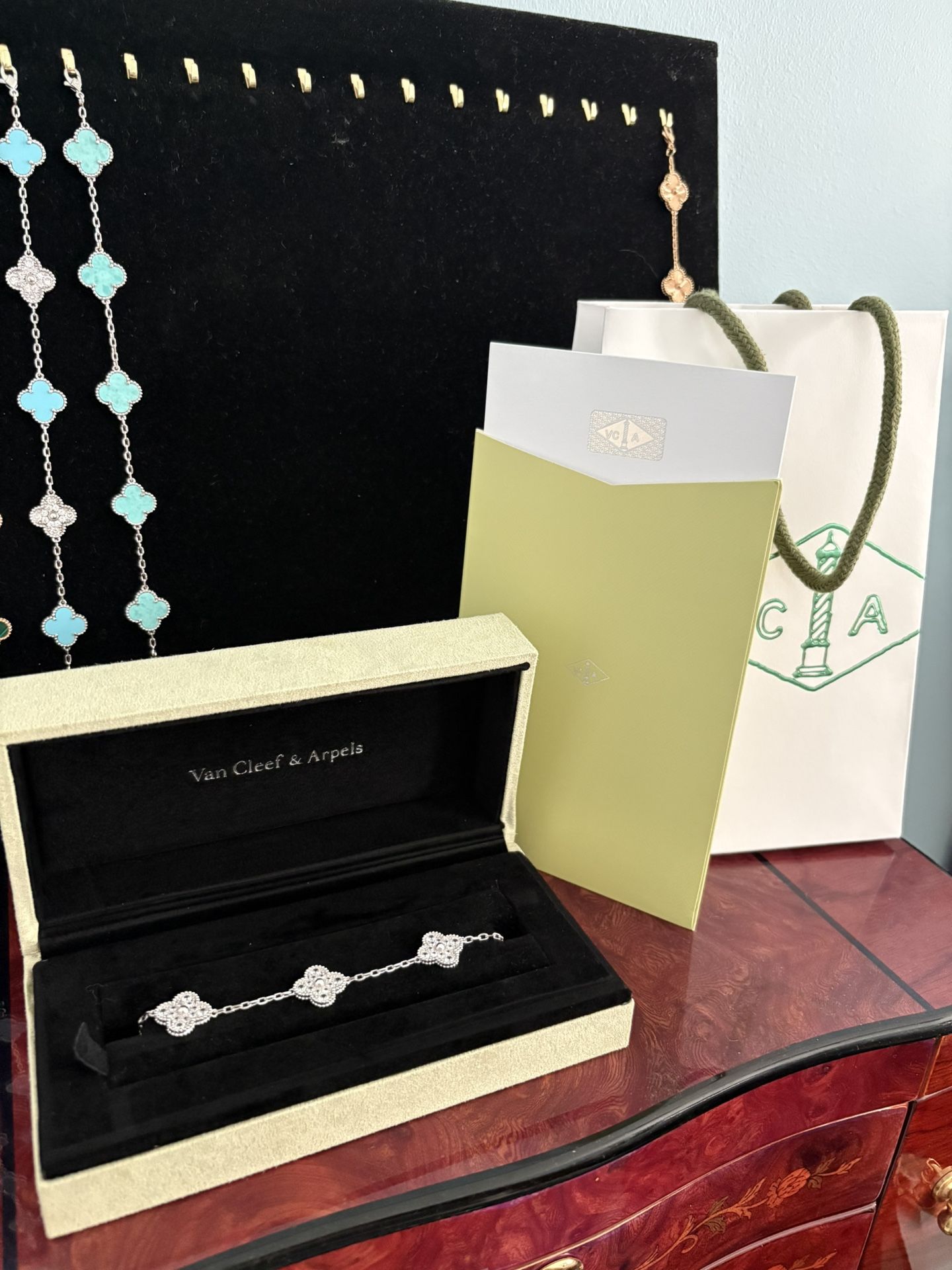 Diamond Clover Bracelet