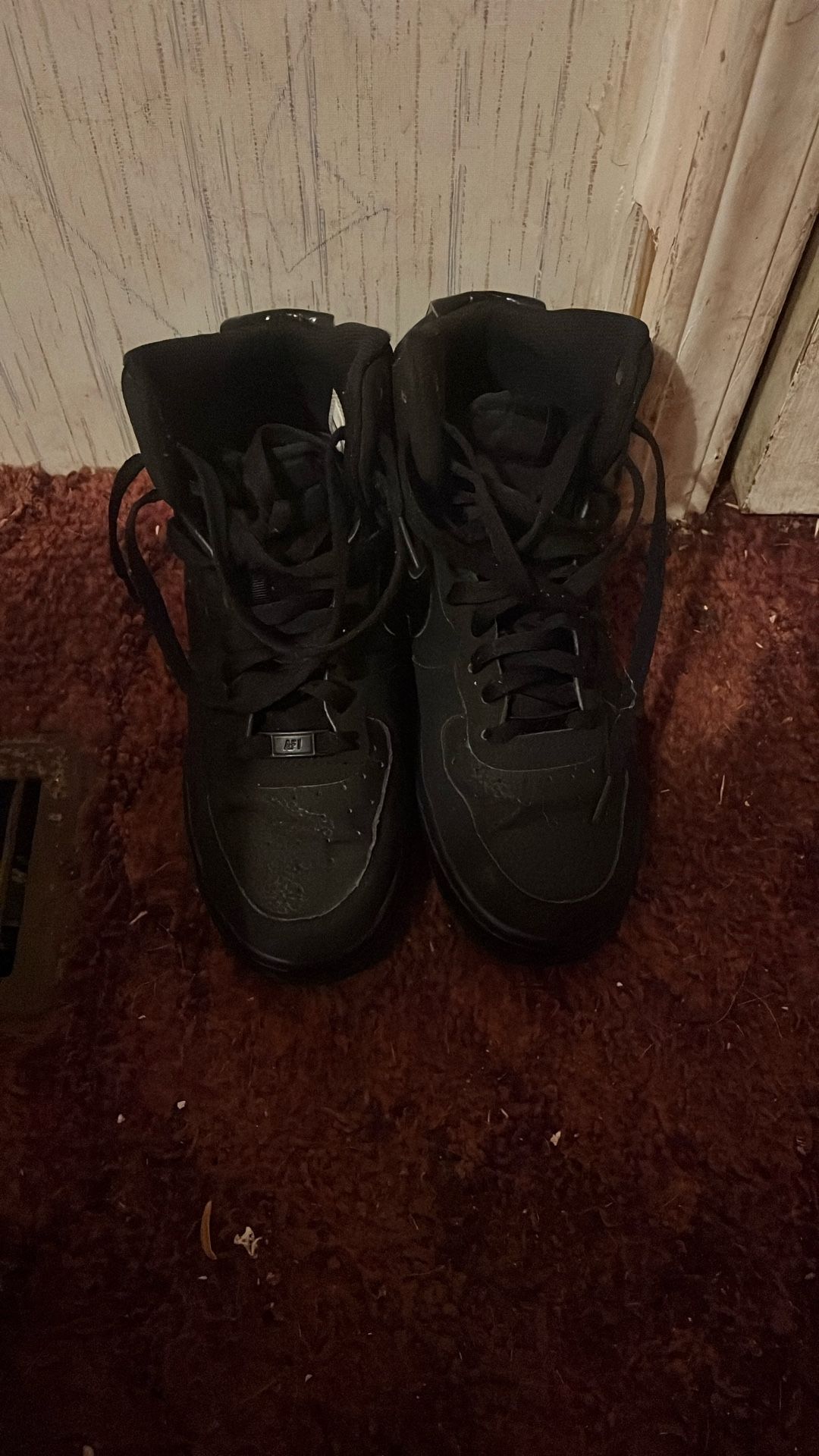 black air force one high tops men’s size 7