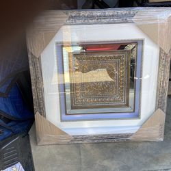 Glass framed detailed framed peice