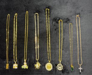 Gold plated chains ( dm for pricing )