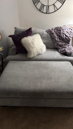Sofa, Oversized Chair w/ Ottoman, Coffee Table and Sofa Table