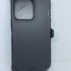 For iPhone 13 Pro Black Case With belt Clíp Holster 