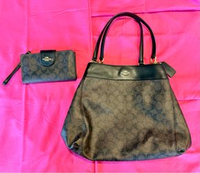 Full size Coach Purse with Matching Coach Wallet