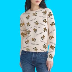 NWT Sweater Teddy Bears Womens Knit Sweat lightweight Gift