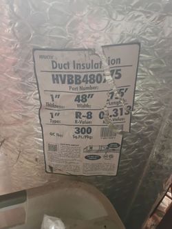 Reflectix R-8 Duct Insulation Roll — 48" x 75' — 300 Sq Ft — HVBB48075 — Appears Unused