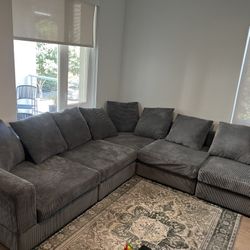 Bekir Corduroy Sectional (5-piece)