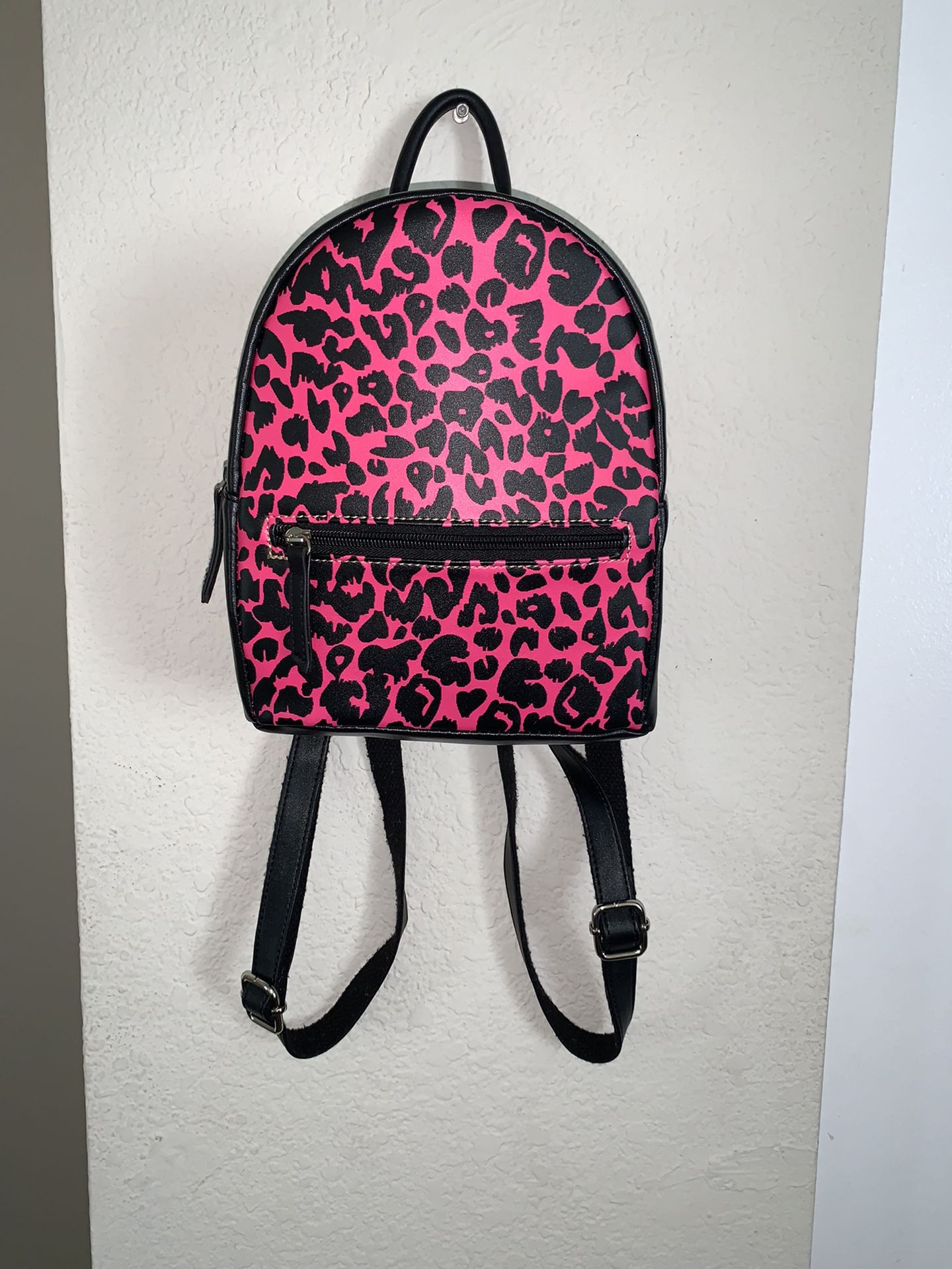 Pink & Black Cheetah Mini Backpack