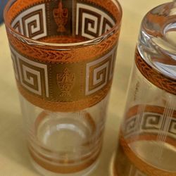 Five (5) Culver , signed, 22k design.  classic and beautiful