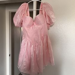 Aderlina Pink Mini Dress XL