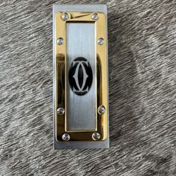 New Cartier Silver And Gold Money Clip