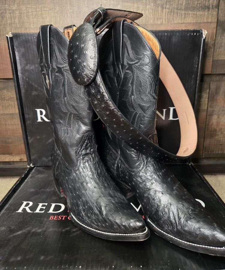 Genuine Ostrich Boots