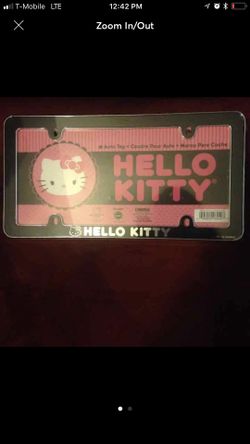Hello kitty License plate New!!