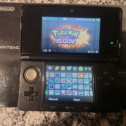 Nintendo 3ds Cosmo Black Custom Video Game Console Mod-bbed