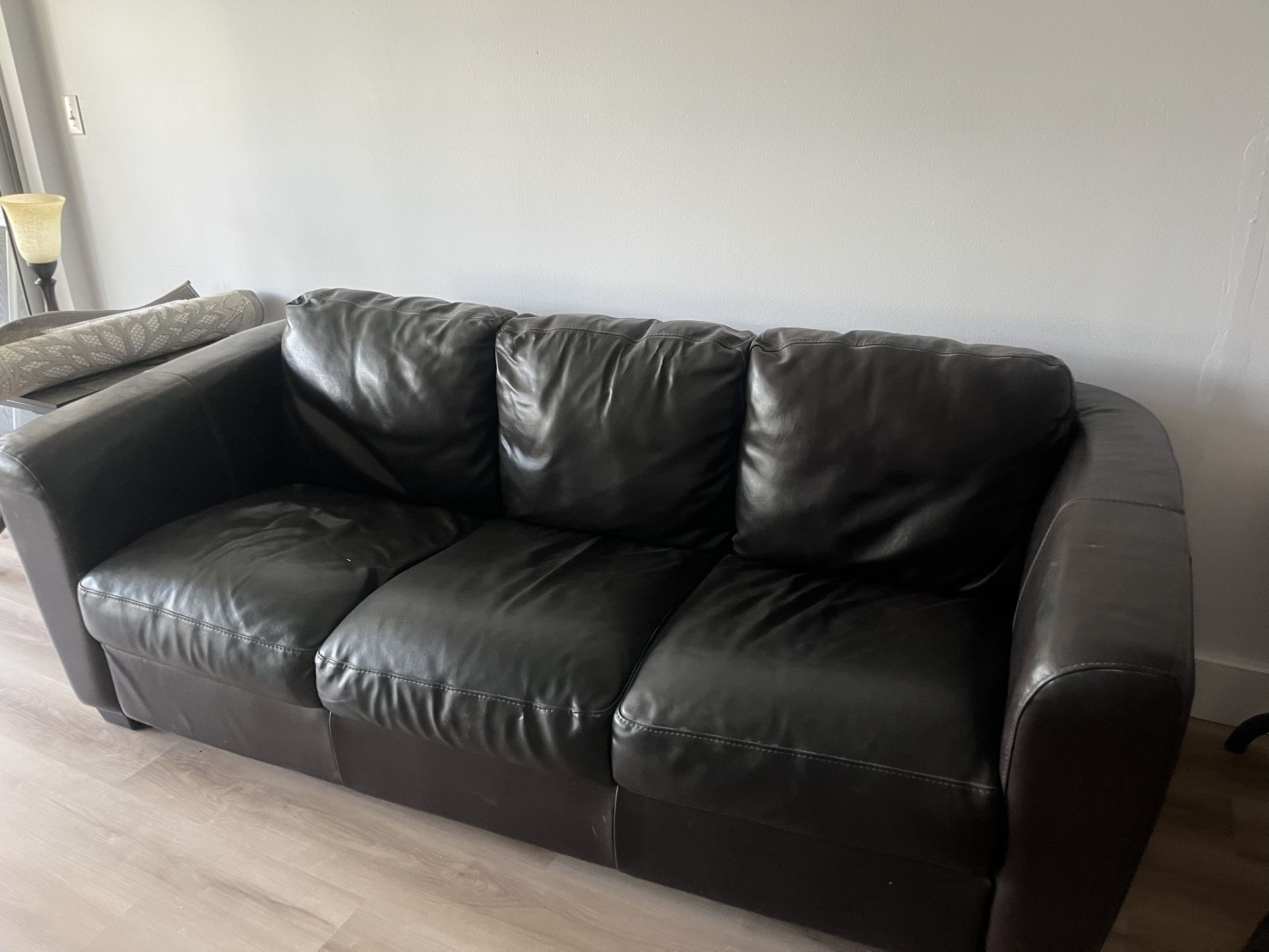 Brown Leather Couch