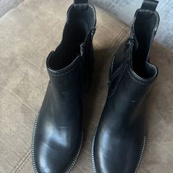Ankle Black Boots Size 8