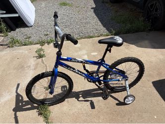Boys 20inch bike with training wheels