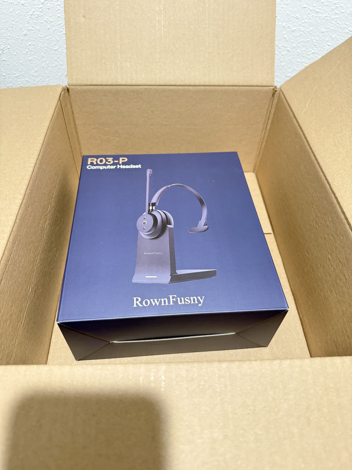 Brand New Wireless Headset with Mic for Work, Bluetooth 5.3 Headphones with Microphone, Headset with Microphone for PC, Wireless Headphones with Charg