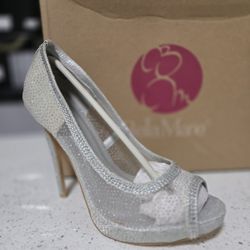 Womens Silver Heels