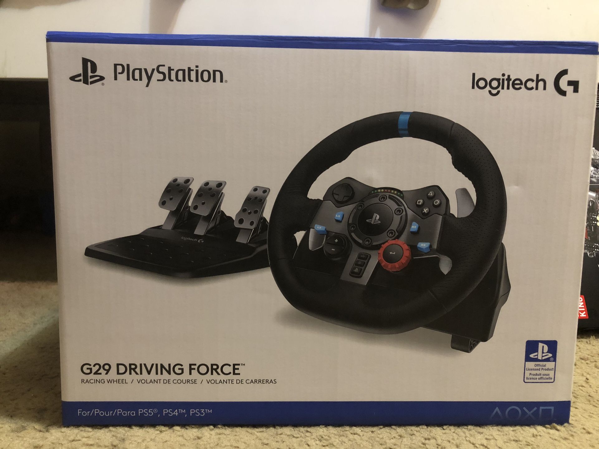 G29 PlayStation Wheel And Peddles