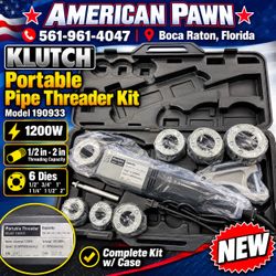 KLUTCH 190933 Portable Electric Pipe Threader Kit 1/2"-2" 1200W