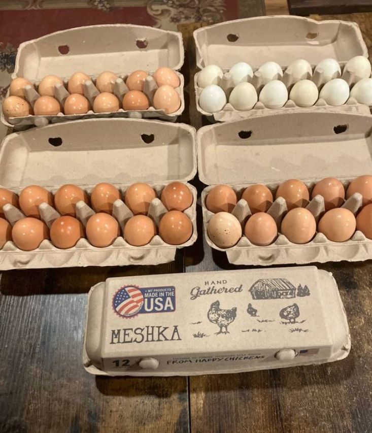 $6 Dozen Fresh Eggs From Happy Chickens