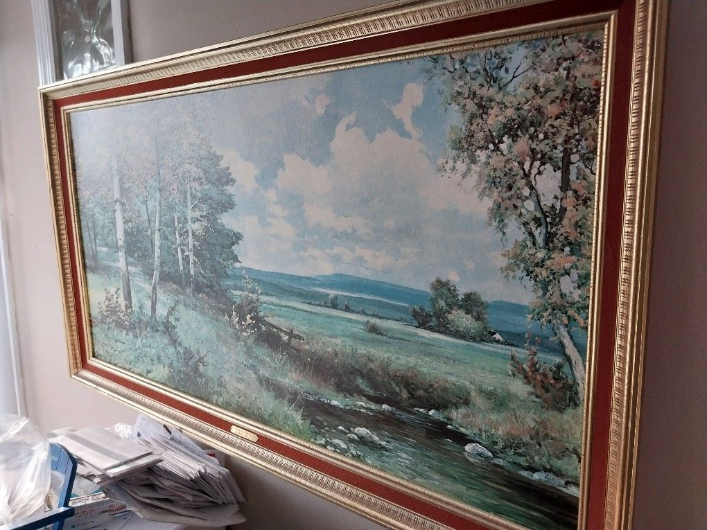 Authentic Framed Robert Wood Printing