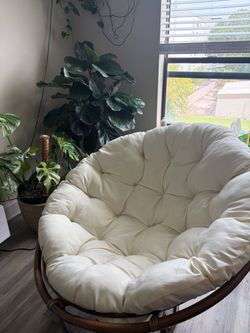 Cream Papasan Chair