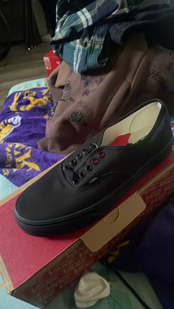 Black authentic vans size 10 in men