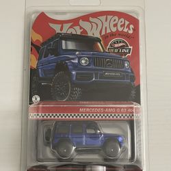 hot wheels rlc mercedes-amg g63 4x4 blue